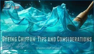 dyeing chiffon: tips and considerations