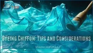 dyeing chiffon: tips and considerations