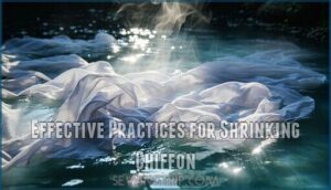 effective practices for shrinking chiffon