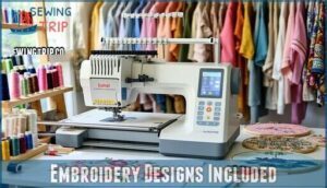 embroidery designs included