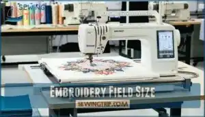embroidery field size