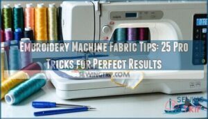 embroidery machine fabric tips