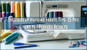 embroidery machine fabric tips