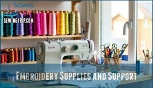 embroidery supplies and support