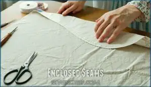 enclosed seams