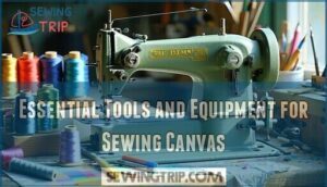 essential tools and equipment for sewing canvas