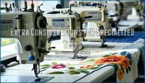 extra considerations for specialized tasks