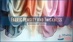 fabric density and thickness