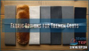 fabric options for trench coats
