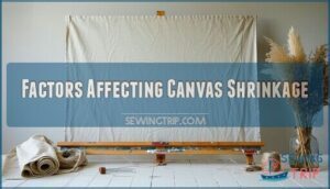 factors affecting canvas shrinkage