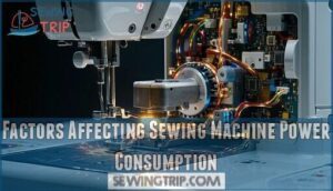 factors affecting sewing machine power consumption
