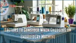 factors to consider when choosing an embroidery machine