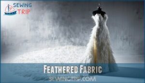 feathered fabric