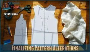 finalizing pattern alterations
