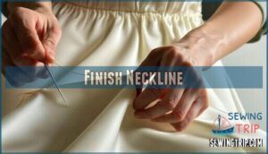 finish neckline