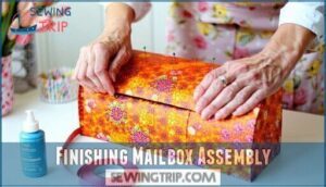 finishing mailbox assembly