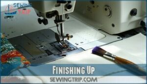 finishing up
