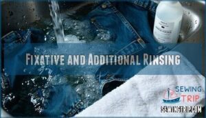 fixative and additional rinsing