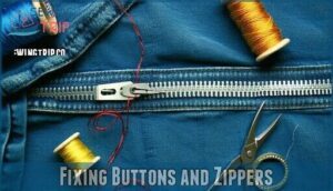 fixing buttons and zippers
