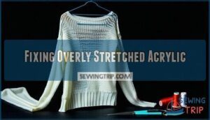 fixing overly stretched acrylic