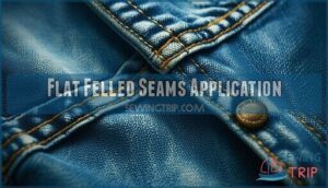 flat felled seams application