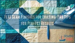 flat seam finishes for quilting