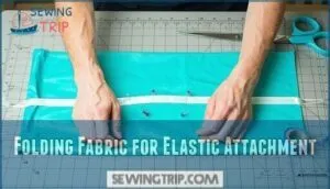 folding fabric for elastic attachment