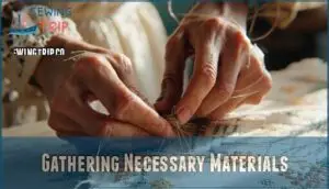 gathering necessary materials