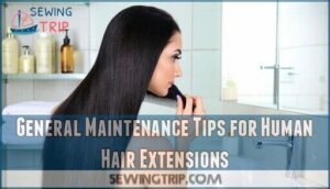 general maintenance tips for human hair extensions