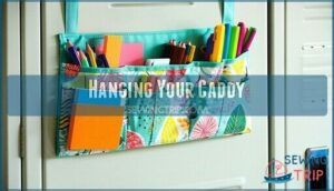 hanging your caddy