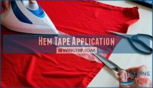 hem tape application