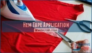 hem tape application