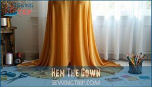 hem the gown