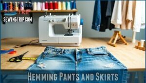 hemming pants and skirts