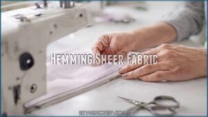 hemming sheer fabric