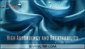 high absorbency and breathability