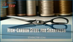 high-carbon steel for sharpness