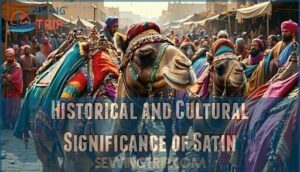 historical and cultural significance of satin