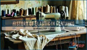 history of elastic in clothing