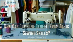 how can someone benefit from basic sewing skills