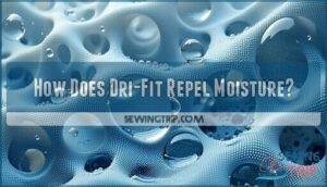 how does dri-fit repel moisture