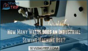 how many watts does an industrial sewing machine use