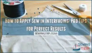 how to apply sew in interfacing