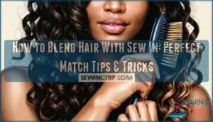 how to blend hair with sew in