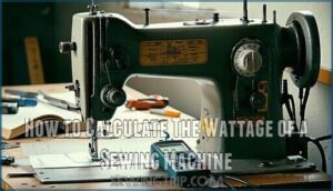 how to calculate the wattage of a sewing machine