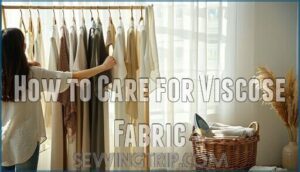 how to care for viscose fabric