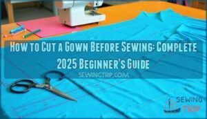 how to cut a gown before sewing