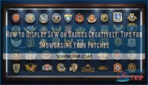 how to display sew on badges