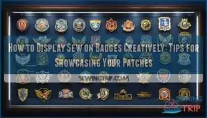 how to display sew on badges