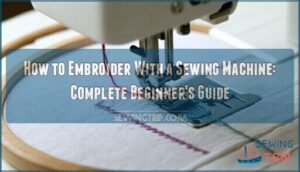 how to embroider with a sewing machine
